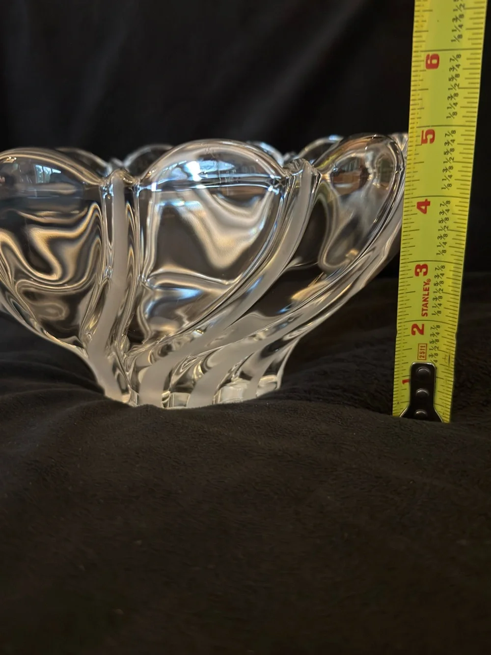 Mikasa Peppermint Frost Swirl Crystal Bowl - Home Accents